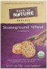 Back To Nature crackers organic, stoneground wheat Calories