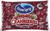 Ocean Spray cranberries fresh premium Calories