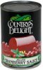 Countrys Delight cranberry sauce jellied Calories