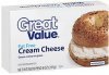 Great Value cream cheese fat free Calories