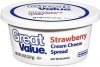Great Value cream cheese spread strawberry Calories