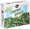 Kroger creamed spinach Calories