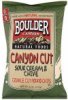Boulder canyon crinkle cut potato chips sour cream & chive Calories