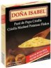 Dona Isabel criolla mashed potatoes flakes Calories