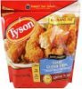 Tyson crispy chicken strips chicken breast strip fritters with rib meat Calories