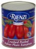 Rienzi crushed tomatoes peeled Calories