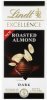 Lindt dark chocolate roasted almond Calories