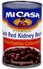 Mi Casa dark red kidney beans Calories