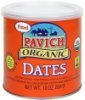 Pavich dates organic, pitted Calories