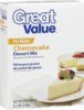 Great Value dessert mix cheesecake Calories