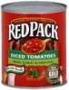 Red Pack diced tomatoes basil, garlic & oregano Calories