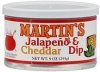 Martin's dip jalapeno & cheddar Calories