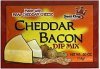 Snak King dip mix cheddar bacon Calories
