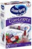 Ocean Spray drink mix sugar free, cran-grape Calories