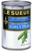 Le Sueur early peas very young small Calories