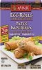 Minh egg rolls pork & vegetable Calories