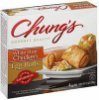 Chungs egg rolls white meat chicken Calories