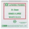 Lowes foods eggs white grade a large Calories