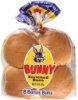 Bunny enriched buns hamburger buns Calories