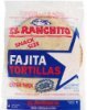 El Ranchito fajita tortillas extra thick, snack size Calories