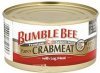 Bumble Bee fancy crabmeat premium select wild Calories