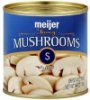 Meijer fancy mushrooms sliced Calories