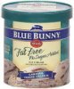Blue Bunny fat free ice cream caramel toffee crunch Calories