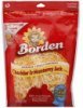 Borden finely shredded cheese cheddar & monterey jack Calories