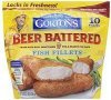 Gortons fish fillets beer battered Calories
