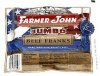 Farmer John franks beef, jumbo Calories