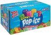 Giant Pop Ice freezer pops fruity flavors Calories