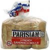 Parisian french sandwich rolls Calories