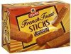 ShopRite french toast sticks, cinnamon Calories