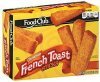 Food Club french toast sticks cinnamon Calories