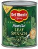 Del Monte fresh cut leaf spinach Calories