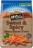Mccain fries sweet potato sweet & spicy Calories