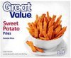 Great Value fries sweet potato Calories