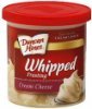 Duncan Hines frosting whipped, cream cheese Calories