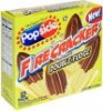 Popsicle frozen pops fire crackers, chocolate & banana double fudge Calories