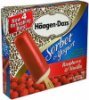 Haagen Dazs frozen yogurt bar raspberry & vanilla Calories
