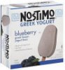 Nostimo frozen yogurt bars greek, blueberry Calories