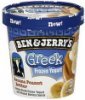 Ben & Jerrys frozen yogurt greek, banana peanut butter Calories