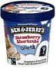Ben & Jerrys frozen yogurt greek, strawberry shortcake Calories