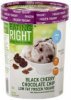 Eating Right frozen yogurt low fat, black cherry chocolate chip Calories