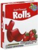 Barbara Dee Cookie Company fruit flavored rolls strawberry Calories