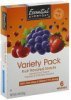 Essential Everyday fruit flavored snacks assorted, variety pack Calories