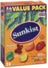 Sunkist fruit flavored snacks mixed fruit, value pack Calories