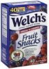 Welchs fruit snacks berries 'n cherries Calories