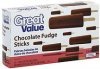 Great Value fudge sticks chocolate Calories
