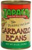 Zapata garbanzo beans Calories